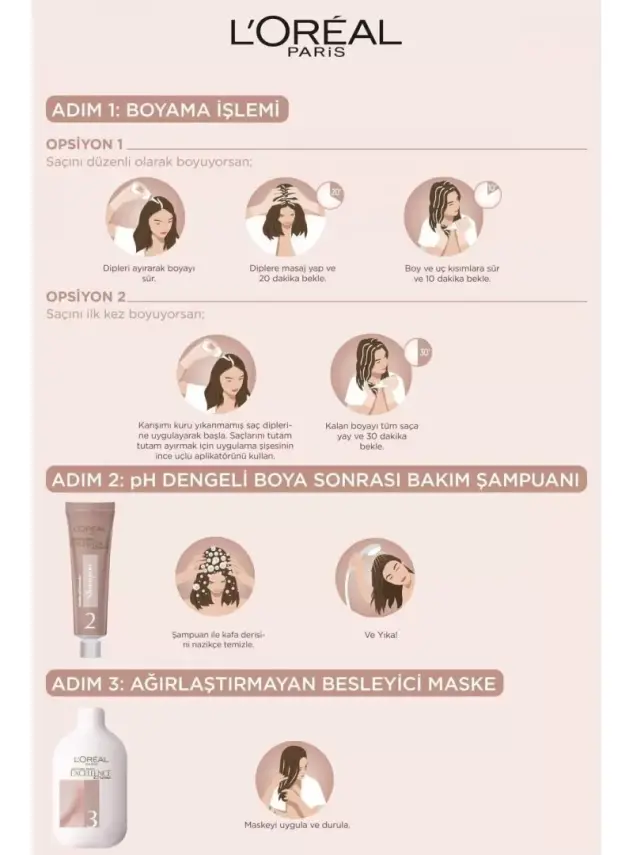 Loreal Paris Excellence Creme Nude Renkler Saç Boyası – 4u Nude Kahve - 3