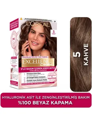 Loreal Paris Excellence Creme Saç Boyası - 5 Kahve - 1