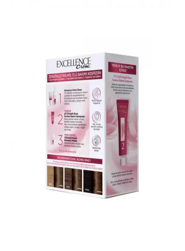 Loreal Paris Excellence Creme Saç Boyası - 6 Açık Kahve - 2