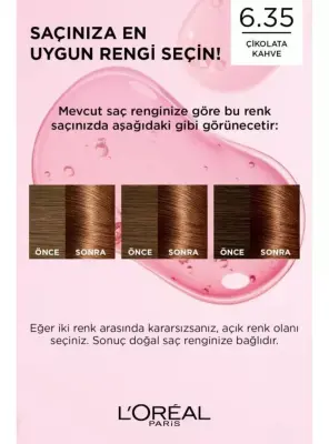 Loreal Paris Excellence Creme Saç Boyası 6.35 Çikolata Kahve - 3