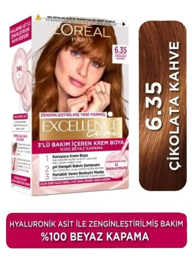 Loreal Paris Excellence Creme Saç Boyası 6.35 Çikolata Kahve - 7