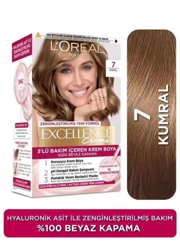 Loreal Paris Excellence Creme Saç Boyası 7 Kumral - 1