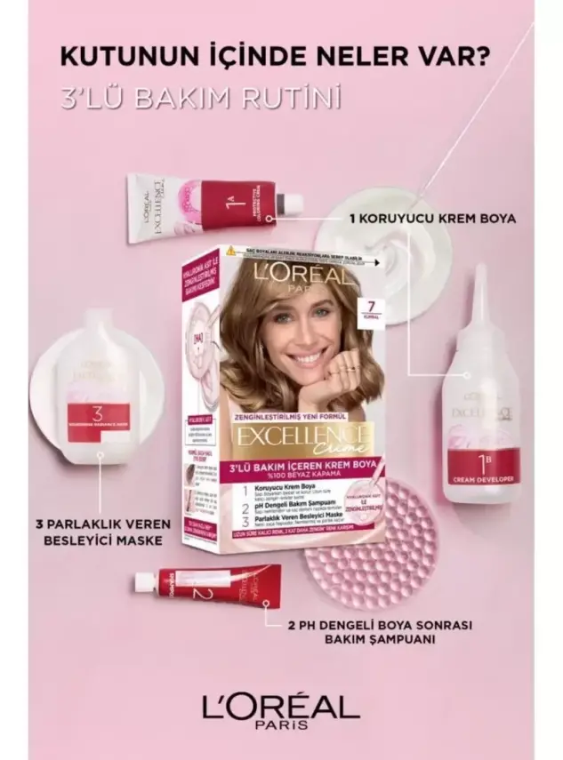 Loreal Paris Excellence Creme Saç Boyası 7 Kumral - 4
