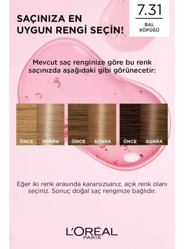 Loreal Paris Excellence Creme Saç Boyası - 7.31 Bal Köpüğü - 3