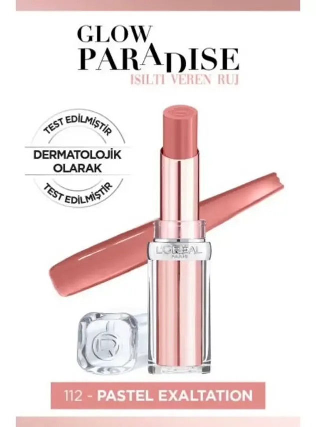 Loreal Paris Glow Paradise Balm-in-Lipstick - Işıltı Veren Ruj 112 Pastel Exaltation - 1