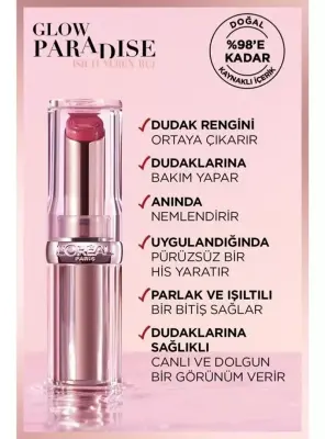 Loreal Paris Glow Paradise Balm-in-Lipstick - Işıltı Veren Ruj 353 Mulberry Ecstatic - 2