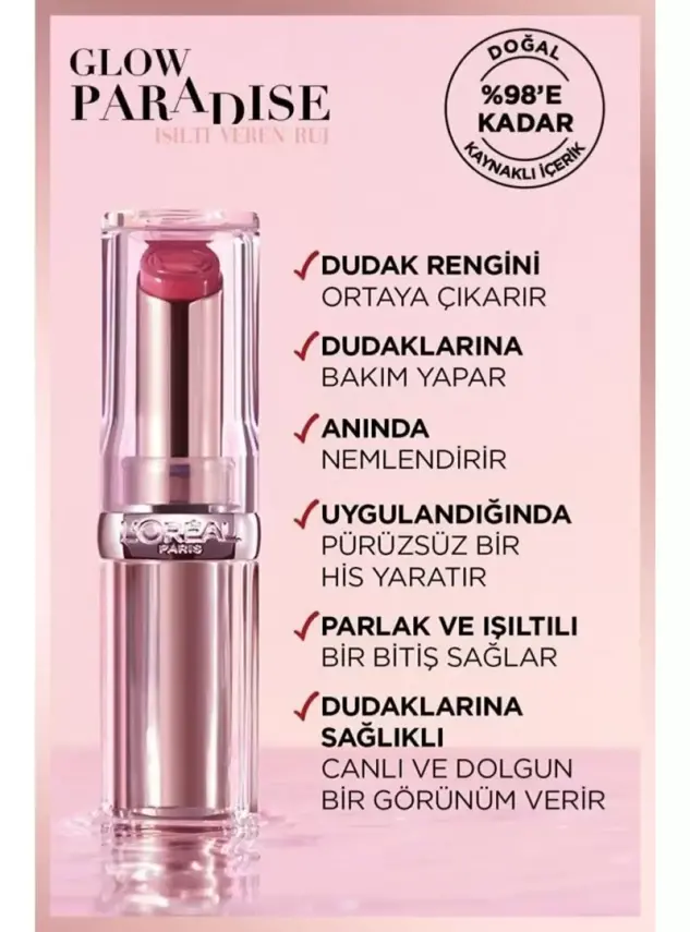 Loreal Paris Glow Paradise Balm-in-Lipstick - Işıltı Veren Ruj 353 Mulberry Ecstatic - 2