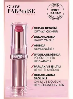 Loreal Paris Glow Paradise Balm-in-Lipstick - Işıltı Veren Ruj 642 Beige Eden - 2