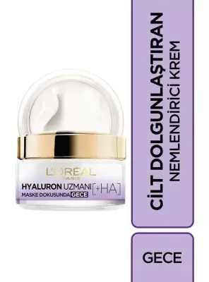 Loreal Paris Hyaluron Uzmanı Nemlendirici Gece Kremi 50 ml - 1