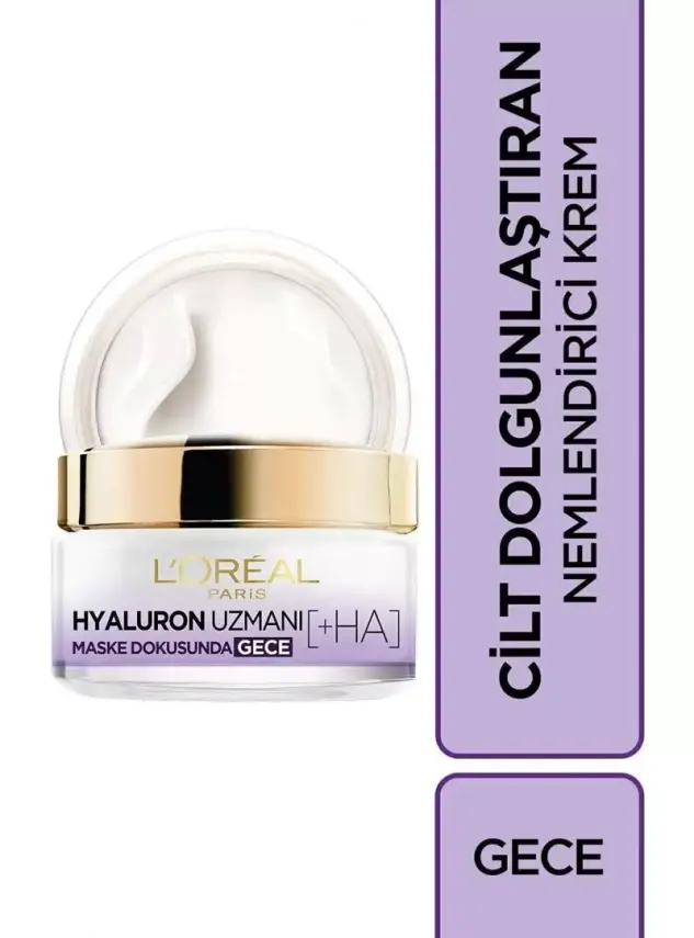 Loreal Paris Hyaluron Uzmanı Nemlendirici Gece Kremi 50 ml - 1