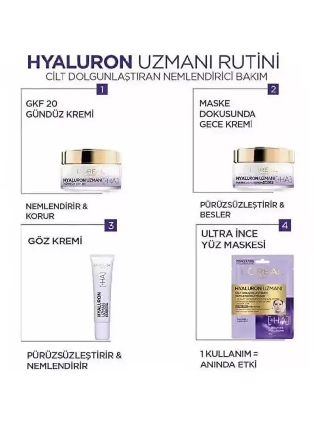 Loreal Paris Hyaluron Uzmanı Nemlendirici Gündüz Kremi Spf20 50 ml - 2