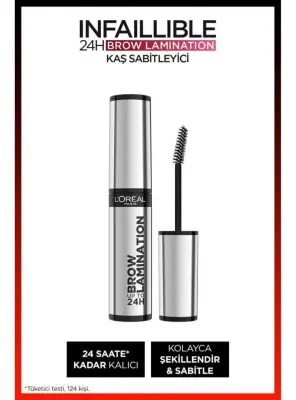 Loreal Paris Infaillible 24H Brow Lamination Şeffaf Kaş Sabitleyici - 00 Clear/Transparent - 1