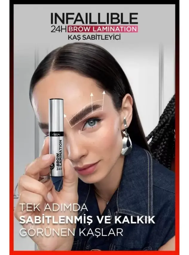 Loreal Paris Infaillible 24H Brow Lamination Şeffaf Kaş Sabitleyici - 00 Clear/Transparent - 2