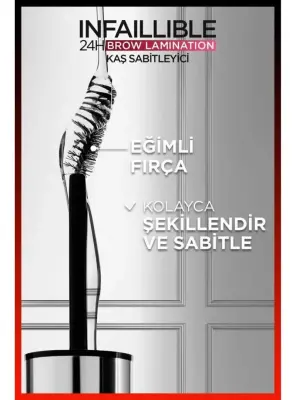 Loreal Paris Infaillible 24H Brow Lamination Şeffaf Kaş Sabitleyici - 00 Clear/Transparent - 3