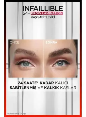 Loreal Paris Infaillible 24H Brow Lamination Şeffaf Kaş Sabitleyici - 00 Clear/Transparent - 5