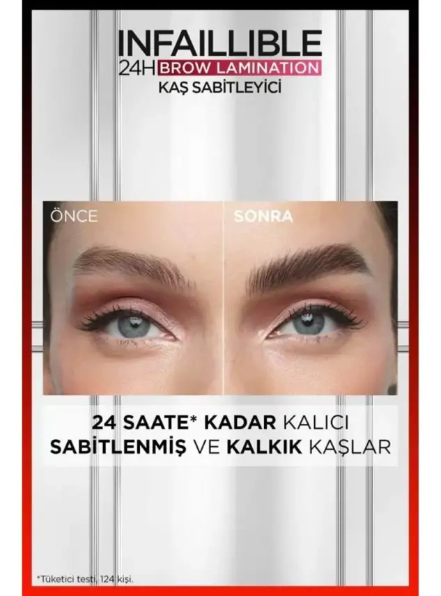 Loreal Paris Infaillible 24H Brow Lamination Şeffaf Kaş Sabitleyici - 00 Clear/Transparent - 5