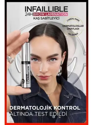 Loreal Paris Infaillible 24H Brow Lamination Şeffaf Kaş Sabitleyici - 00 Clear/Transparent - 6