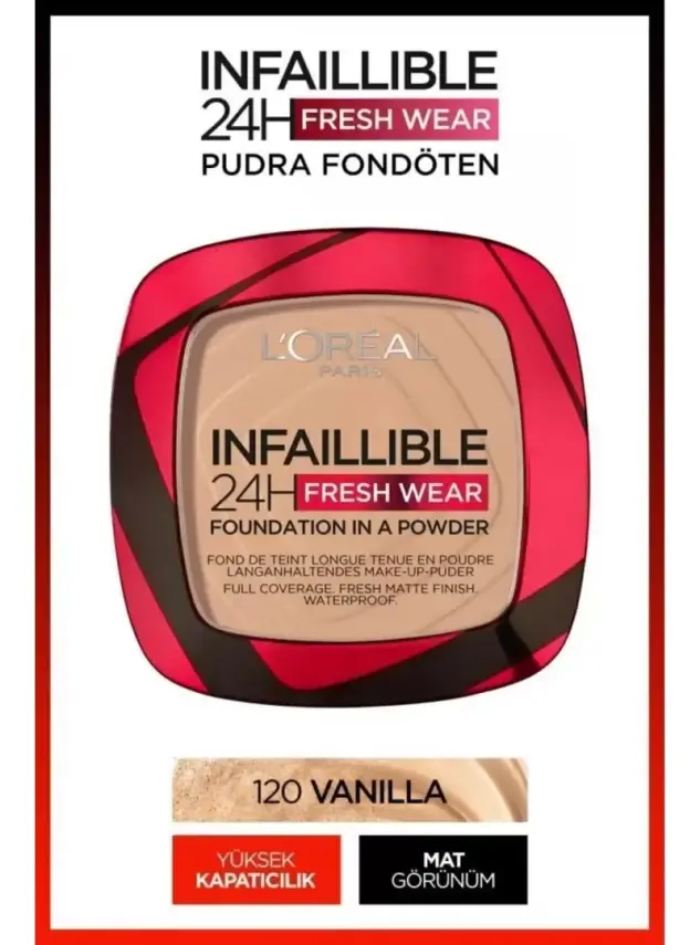Loreal Paris Infaillible 24H Fresh Wear Pudra Fondöten 120 Vanilla 9gr - 4