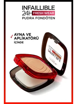 Loreal Paris Infaillible 24H Fresh Wear Pudra Fondöten 180 Rose Sand 9gr - 4