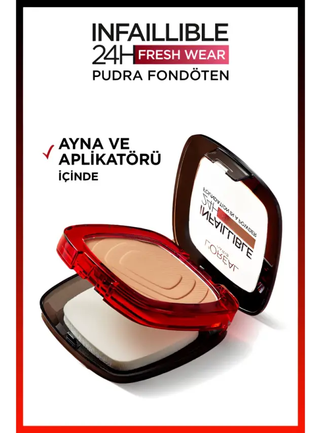 Loreal Paris Infaillible 24H Fresh Wear Pudra Fondöten 180 Rose Sand 9gr - 4