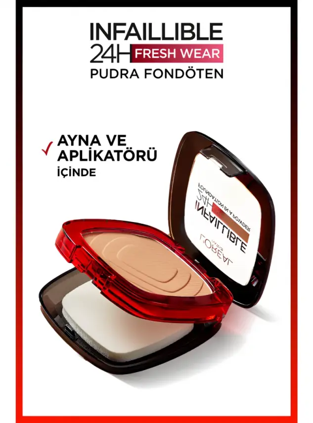 Loreal Paris Infaillible 24H Fresh Wear Pudra Fondöten 220 Sand 9gr - 5