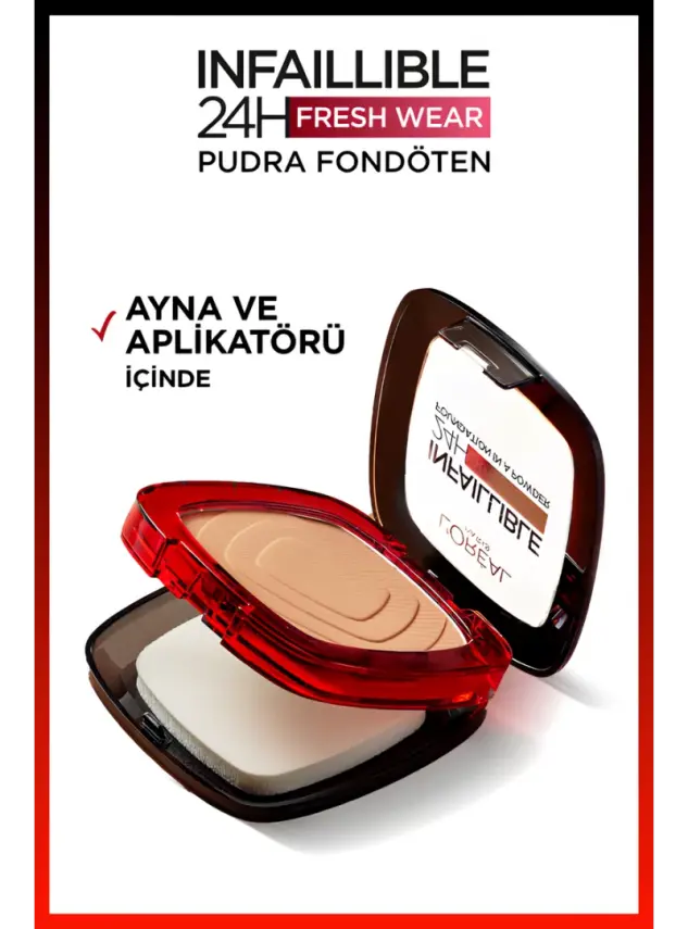 Loreal Paris Infaillible 24H Fresh Wear Pudra Fondöten 40 Cashmere 9gr - 5