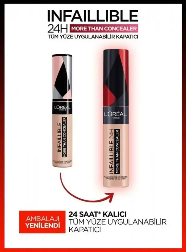 Loreal Paris Infaillible 24H Tüm Yüze Uygulanabilir Kapatıcı - 323 Fawn/Cham 11ml - 2