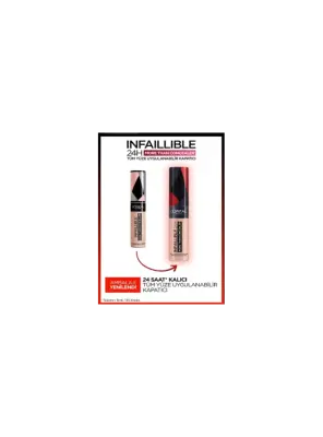 Loreal Paris Infaillible 24H Tüm Yüze Uygulanabilir Kapatıcı - 327 Cashmere 11ml - 4