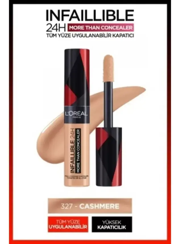 Loreal Paris Infaillible 24H Tüm Yüze Uygulanabilir Kapatıcı - 327 Cashmere 11ml - 5