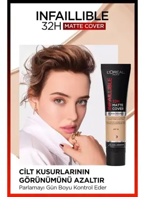 Loreal Paris Infaillible 32H Matte Cover Yüksek Kapatıcı Fondöten - 110 VANIL - 2