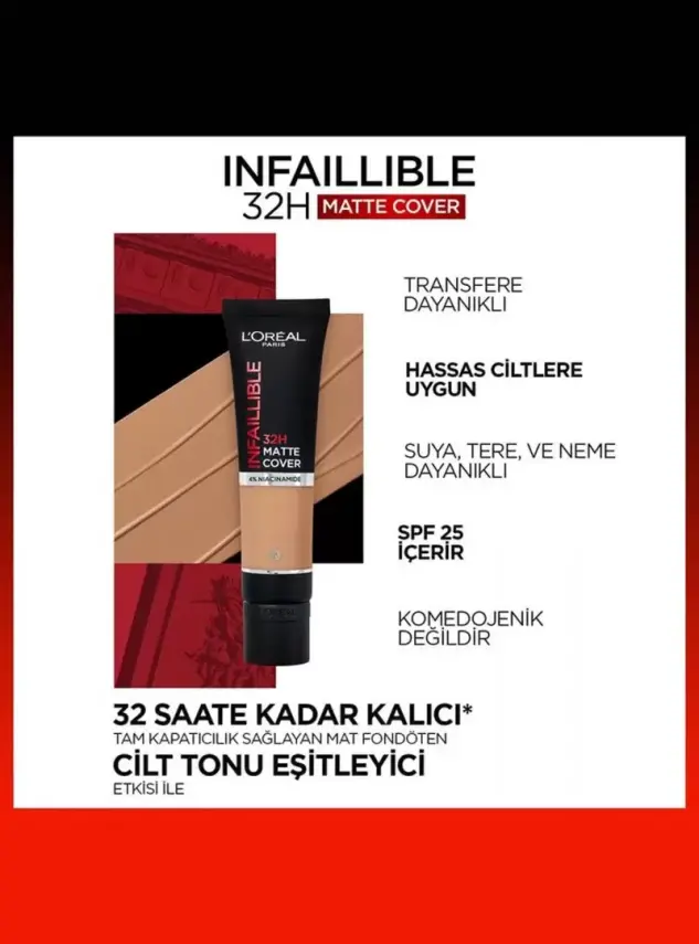 Loreal Paris Infaillible 32H Matte Cover Yüksek Kapatıcı Fondöten - 115 BEIGE - 5