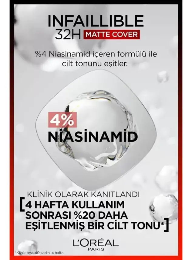 Loreal Paris Infaillible 32H Matte Cover Yüksek Kapatıcı Fondöten - 155 NATUR - 2