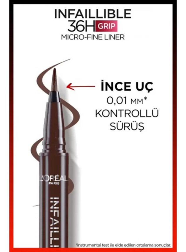 Loreal Paris Infaillible 36H Grip Micro Fine Eyeliner 02 SMOKEY EARTH -Kahverengi- - Loreal