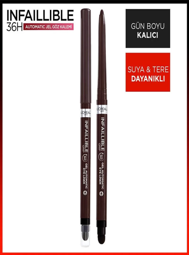 Loreal Paris Infaillible Automatic Jel Göz Kalemi - Kahverengi - Loreal