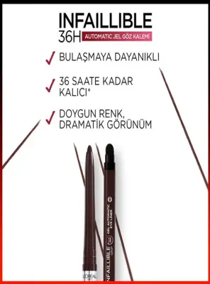 Loreal Paris Infaillible Automatic Jel Göz Kalemi - Kahverengi - 2