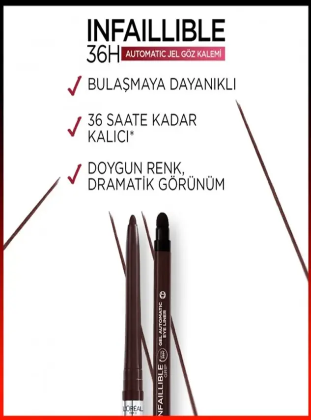 Loreal Paris Infaillible Automatic Jel Göz Kalemi - Kahverengi - 2