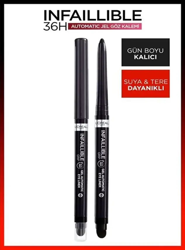 Loreal Paris Infaillible Automatic Jel Göz Kalemi - Mat Siyah - 6