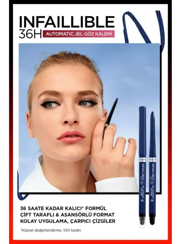 Loreal Paris Infaillible Automatic Jel Göz Kalemi - Mavi - 2