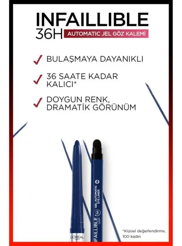Loreal Paris Infaillible Automatic Jel Göz Kalemi - Mavi - 3