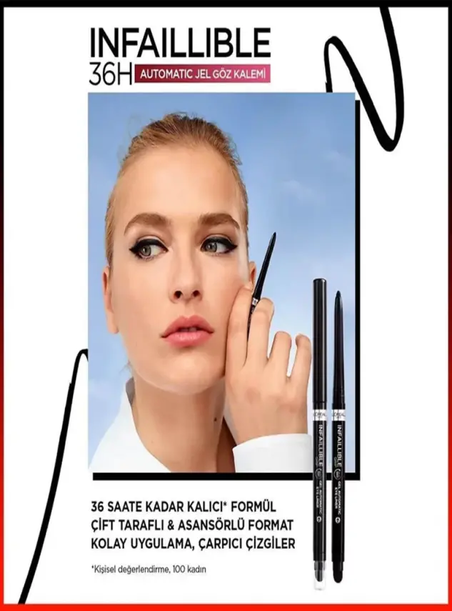 Loreal Paris Infaillible Automatic Jel Göz Kalemi - Yoğun Siyah - 3