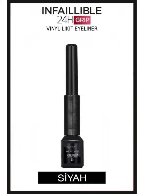 Loreal Paris Infaillible Grip 24H Vinyl Likit Eyeliner - Siyah - 1