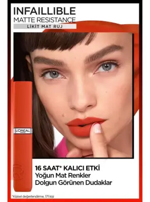 Loreal Paris Infaillible Matte Resistance Likit Mat Ruj - 115 Snooze Your Alarm - 2