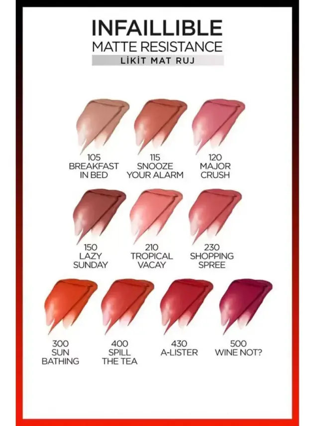 Loreal Paris Infaillible Matte Resistance Likit Mat Ruj - 115 Snooze Your Alarm - 7
