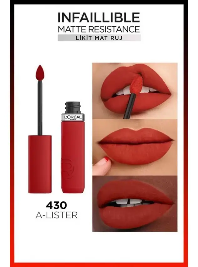 Loreal Paris Infaillible Matte Resistance Likit Mat Ruj - 430 A-Lister - 2