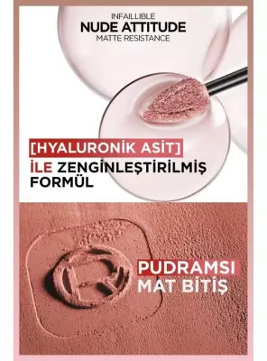 Loreal Paris Infaillible Matte Resistance Likit Mat Ruj - 601 Worth It - 3