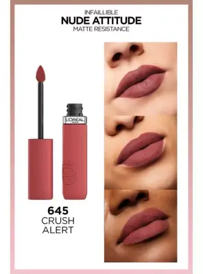 Loreal Paris Infaillible Matte Resistance Likit Mat Ruj - 645 Crush Alert - 2