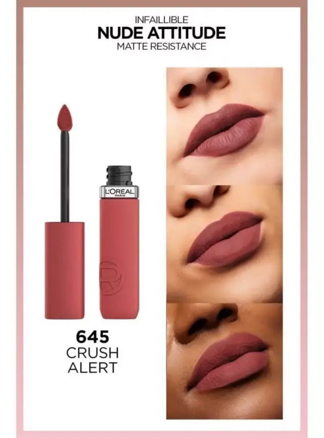 Loreal Paris Infaillible Matte Resistance Likit Mat Ruj - 645 Crush Alert - 2