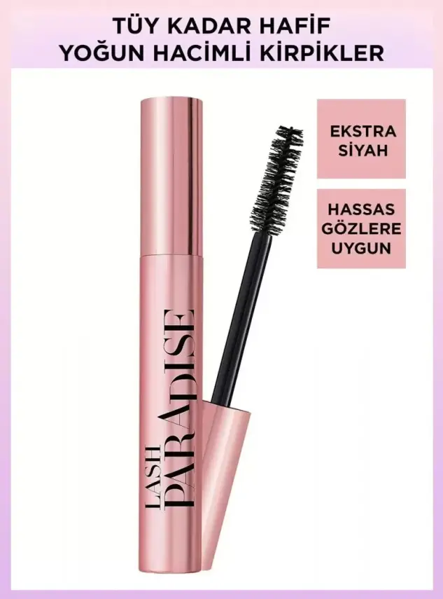 Loreal Paris Lash Paradise Siyah Maskara 6.4ml - 1