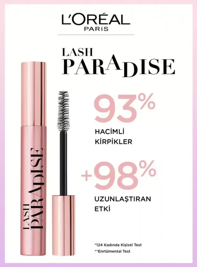 Loreal Paris Lash Paradise Siyah Maskara 6.4ml - 2
