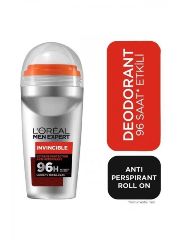 Loreal Paris Men Expert İnvincible 96 Saat XXL Ball Roll On - Koku ve Islaklık - 50 ml - Loreal